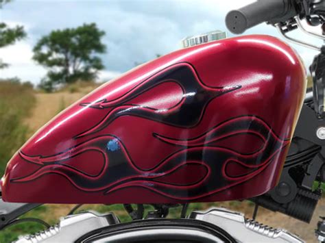 Motorcycle Flame Decal Kits
