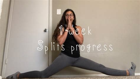 Learning To Do The Splits 1 Week Splits Progress Splits Challenge