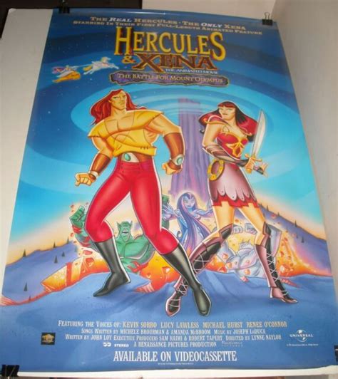 Rolled Hercules Xena Battle For Mount Olympus Video Promo Movie Poster