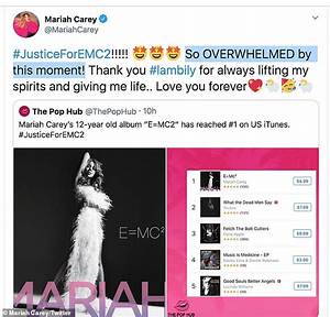  Carey Celebrates Her Album E Mc2 Topping The Itunes Chart 12