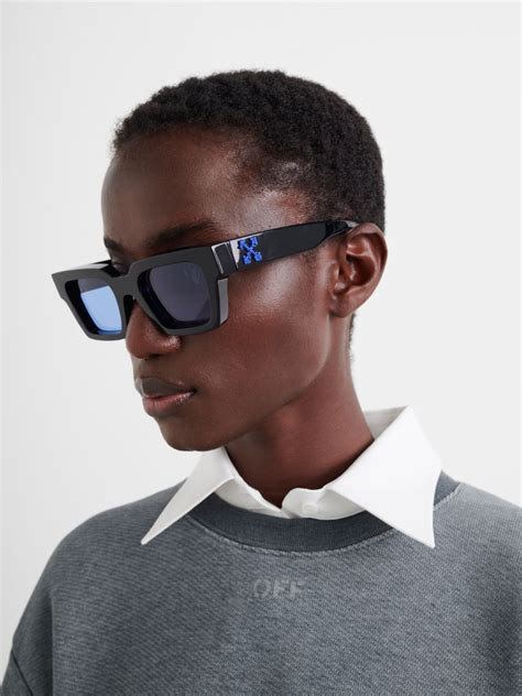 Virgil Sunglasses In Black Off White Official Gb