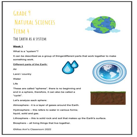 Grade 9 Natural Sciences Term 4 Workbook Teacha