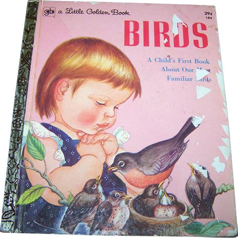 Charming Illustrated Childrens Book Birds A Little Golden Book