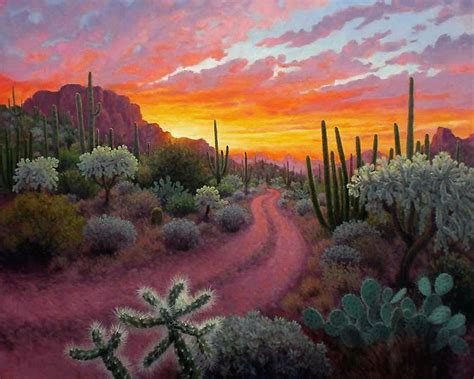 Southwest Desert Landscape Paintings Stabilizing Online Diary Slideshow