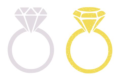 Diamond rings svg by Crystalline Design | Design Bundles