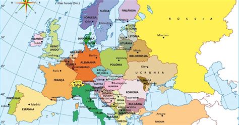 Mapa Da Europa Politico Com Os Paises Geografico Atua Vrogue Co