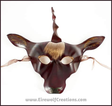 Dark Forest Unicorn Mask Handmade By Erin Eirewolf Metcalf Not All