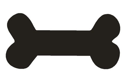 Dog Bone Stencil Free Download On Clipartmag