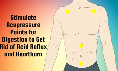 Stimulate Acupressure Points For Digestion To Get Rid Of Acid Reflux And Heartburn