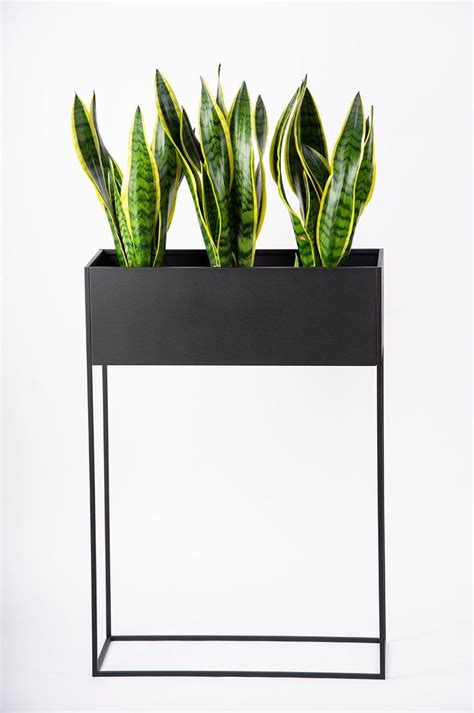 Black Planters, Tall Planters, Planter Pots Indoor, Long Planter