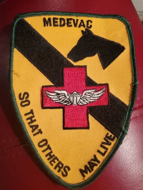 1960s 70s Army Vietnam Era 1st Cavalry Division Medevac Aviation Patch