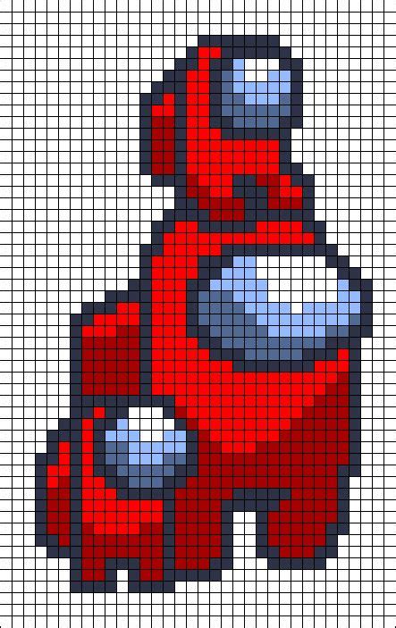 Among Us Pixel Art Dessin Pixel Coloriage Pixel Art P