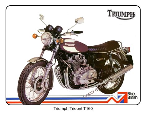 Triumph Trident T160 Poster Reproduced From The 1975 Original Etsy Uk