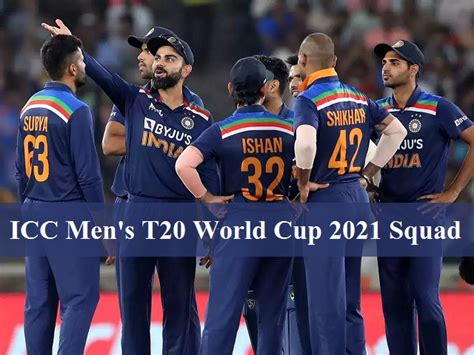 T20 World Cup 2021 Check Team Squads Of India Pakistan Afghanistan