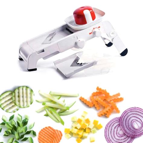 It features 3 interchangeable blades that allow for the wide range of cutting and slicing options. Mando Chef Tupperware d'occasion