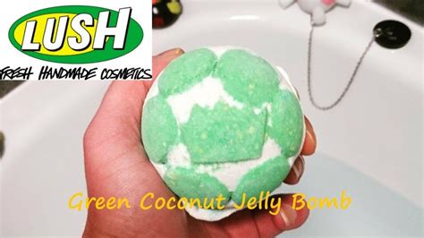 Lush Cosmetics Green Coconut Jelly Bomb Demo Youtube
