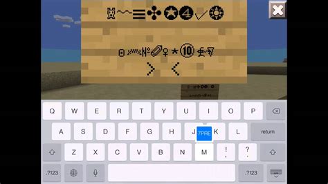 Mcpe 081 How To Get Symbols For Signs And Chat Youtube