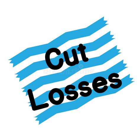 Cut Losses Stamp On White Stock Vector Illustration Of Symbol 144128862