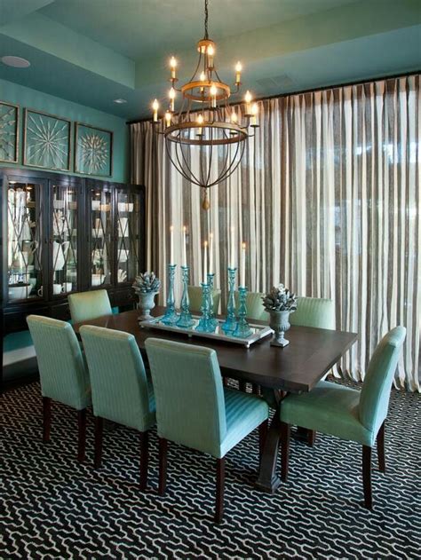 House Of Turquoise Turquoise Dining Room Aqua Living Room Brown