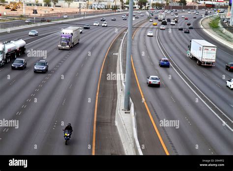 Nevada Las Vegas Interstate 15 I 15 Traffic Highway Truck Lorry Cars