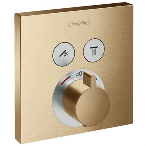 Hansgrohe Showerselect Brushed Bronze Concealed 2outlet Thermostatic Mixer Valve Bathroom From