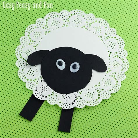 Doily Sheep Craft Sheep Crafts Spring Crafts For Kids Preschool Crafts