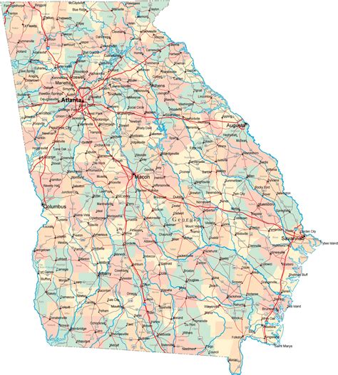 Interstate 95 Georgia Map