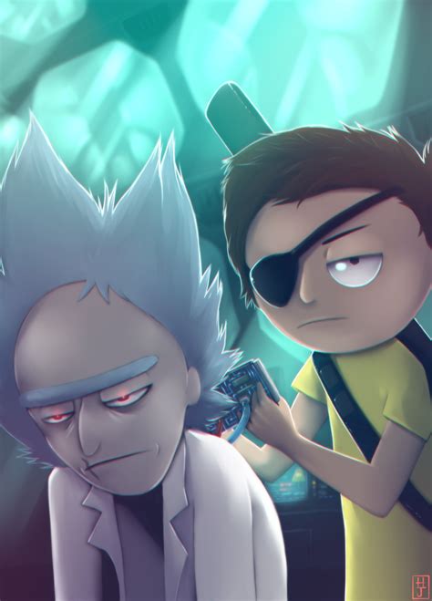 Evil Rick And Morty By Puppkin On Deviantart