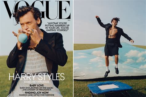 We may earn a commission from these links. Harry Styles wears a Gucci gown as Vogue's first solo male ...