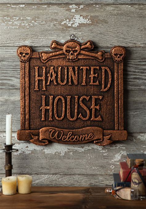 Haunted House 13 Welcome Sign