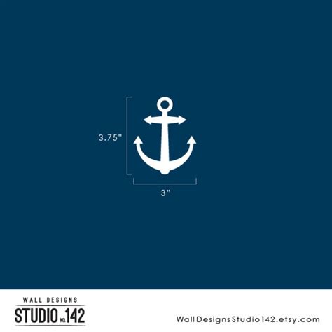 Anchor Vinyl Wall Decals Great For A Nautical Nursery Etsy