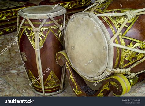 Kendang Gamelan Traditional Musical Instruments Central Stock Photo