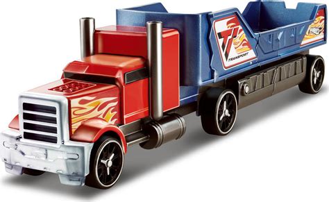 Mattel Hot Wheels Crashin Big Rig Transporteur Super Crash Red Truck