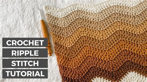 How To Crochet The Ripple Stitch Free Crochet Blanket Pattern Mocha