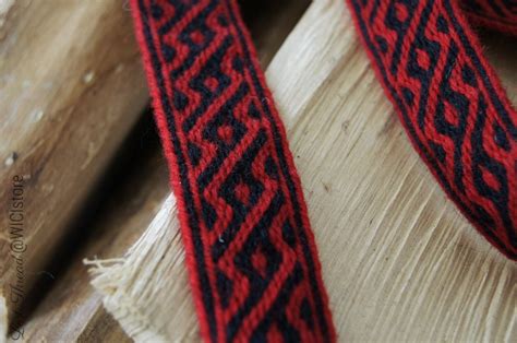 Tablet Weaving Viking Trim Birka Pattern 100 Wool Viking Etsy Australia