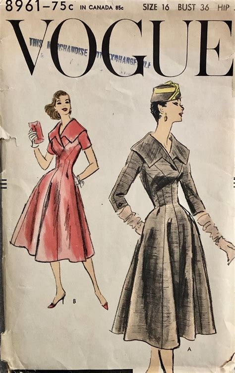 Vogue 8961 B Vintage Sewing Patterns Fandom