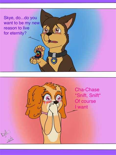 Chase X Skye Would You Like To Marry Me By Eyiles Jacky Paw Patrol Movie Paw Patrol Cartoon