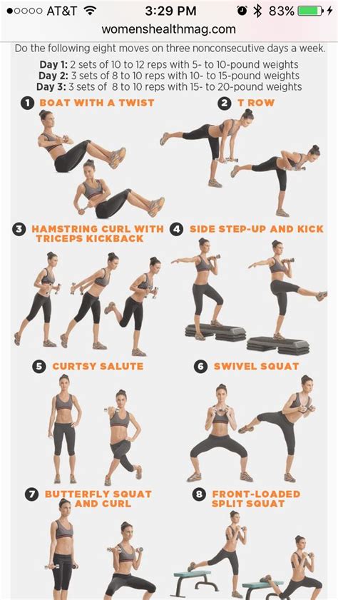 Pin By Carrie Trimble On Workouts Womens Health Magazine Fitness