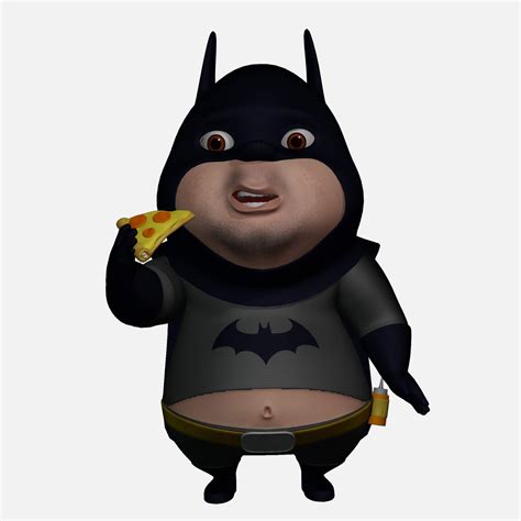Fat Batman 3d Model By 3dbowl
