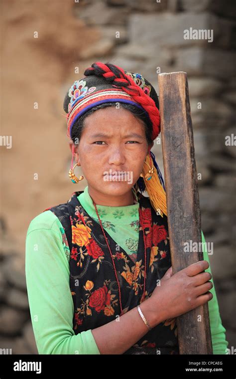 Nepali Rural Woman Nepal Stock Photo Alamy