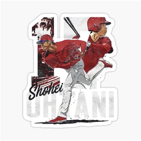 Shohei Ohtani Sticker For Sale By Simsstephen Redbubble