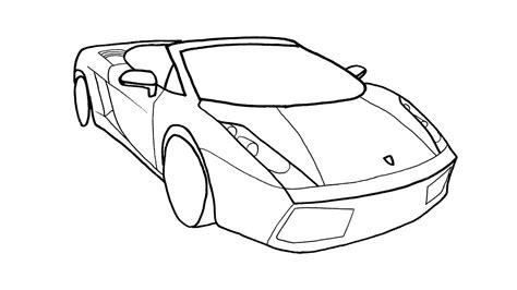 How To Draw A Car Lamborghini Gallardo Step By Step Lamborghini Car
