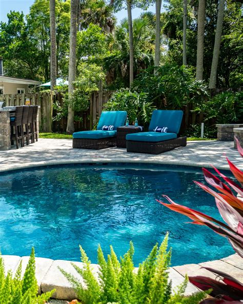 Your Own Tropical Paradise Tropical Pool Landscaping Backyard Pool