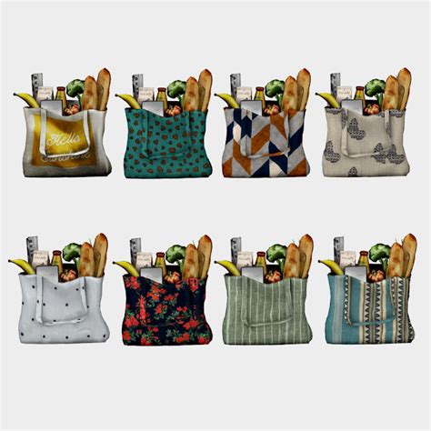 Sims 4 Ccs The Best Tos Grocery Bag By Leo Sims