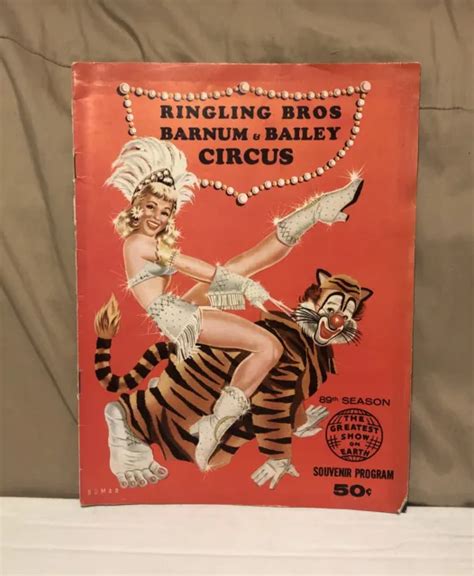 Vintage Souvenir Program Ringling Bros Barnum Bailey Circus Th