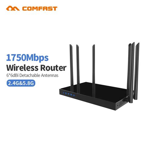 2pc Comfast CF WR650AC 1750Mbps 802 Ac WiFi Router Dual Band 2 4G 5G