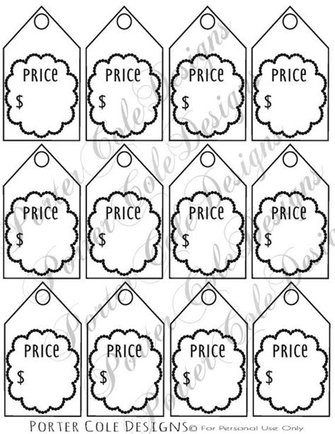 Free Editable Price Tags Template