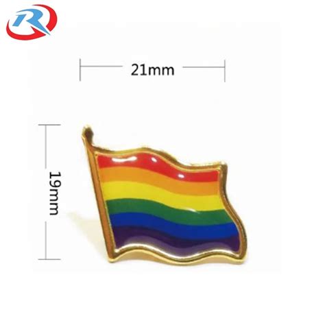 Wholesale Lgbt Rainbow Lesbian Gay Pride And Equality Heart Shape Metal