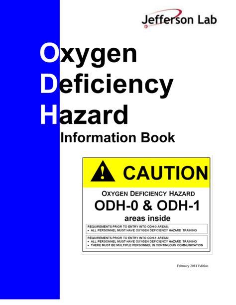 Oxygen Deficiency Hazard ODH