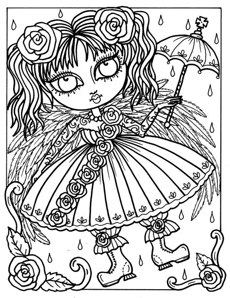 34 Gothic Coloring Pages For Adults Background